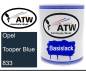 Preview: Opel, Tooper Blue, 833: 1L Lackdose, von ATW Autoteile West.